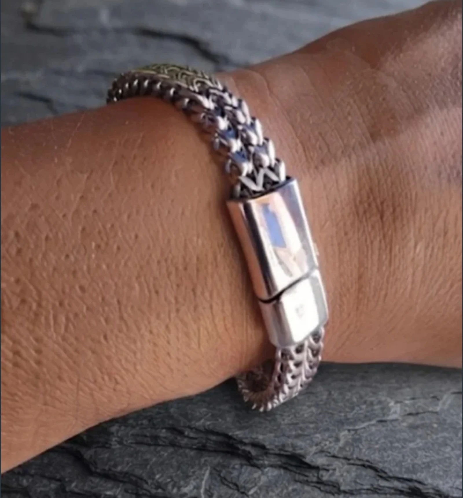 Pulseira de aço trançada – photo 2